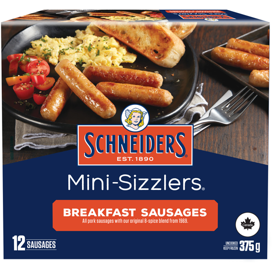 Schneiders Mini-Sizzlers Breakfast Sausages 375 g, $2.66/100g