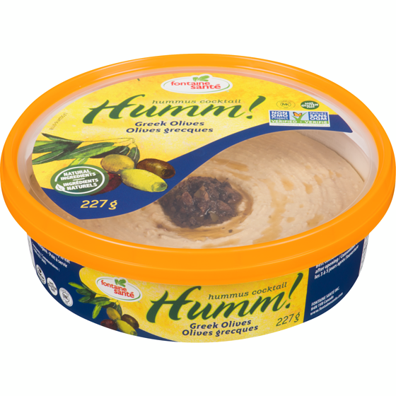 Fontaine Santé Hummus, olives grecques 227 g, 1,98 $/100g