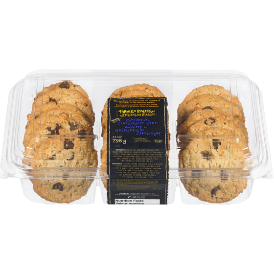 Farmer's Market Oatmeal Chocolate Chip Cookies 798 g, $1.13/100g