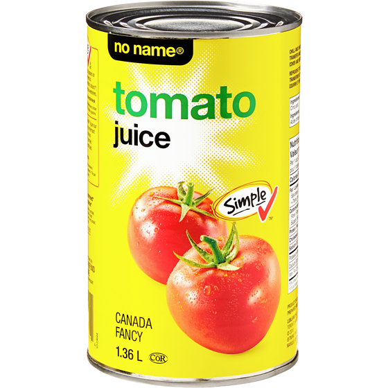 No Name Tomato Juice 1.36 l, $0.28/100ml