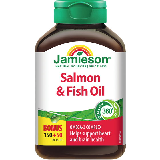 Jamieson Salmon & Fish Oils Omega-3 Complex Softgels, 1,000 mg 200 ea, $0.09/1ea