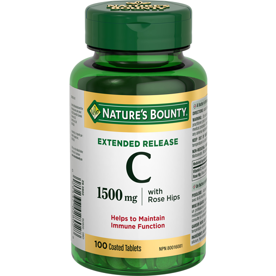 Nature's Bounty Vitamin C, 1500 mg, Extended Release, Tablets 100 ea, $0.23/1ea