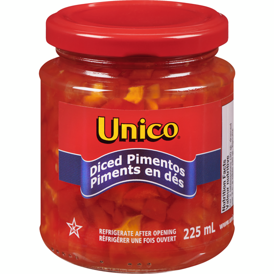 Unico Pimentos, Diced 225 ml, $2.00/100ml