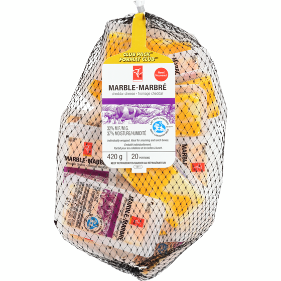 le Choix du Président Fromage Marbré Mini, Format Club 420 g, 4,28 $/100g