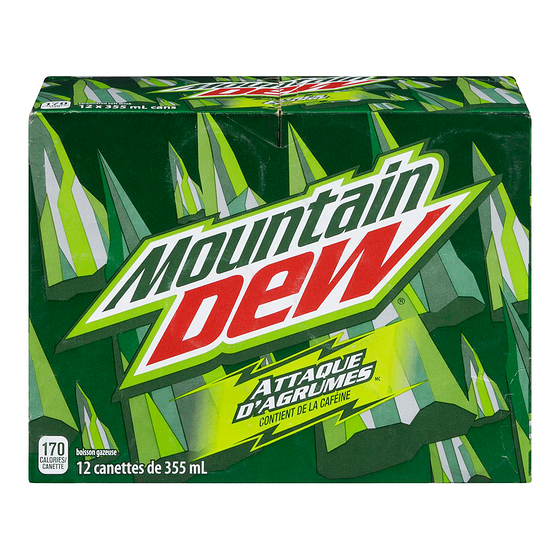 Mountain Dew Mountain Dew Boissons gazeuses 12x355.0 ml, 0,21 $/100ml