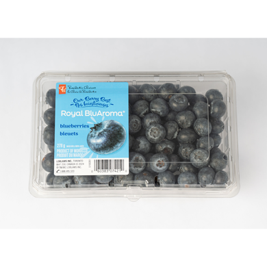 President's Choice Blueberries 278 g, $3.59/100g