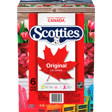 Scott Facial Tissue, 6 pack 100 ea, $0.12/1ea