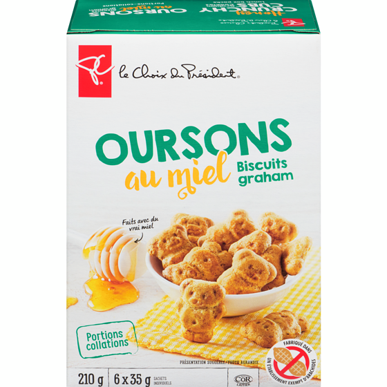 Biscuits graham oursons au miel PC PC.ca