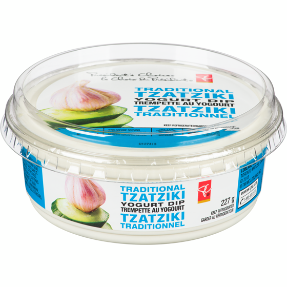 le Choix du Président  Trempette au yogourt tzatziki 227 g, 1,76 $/100g