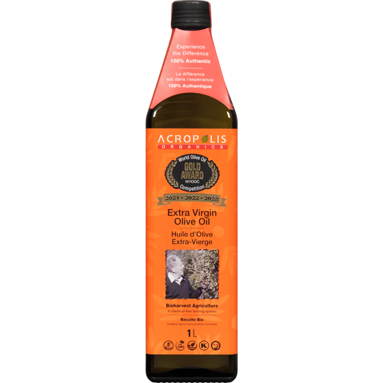 Acropolis Huile d’olive extra vierge 1 l, 2,98 $/100ml