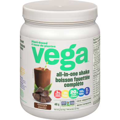 Vega All-in-One Protein Powder, Chocolate 461 g, $7.37/100g