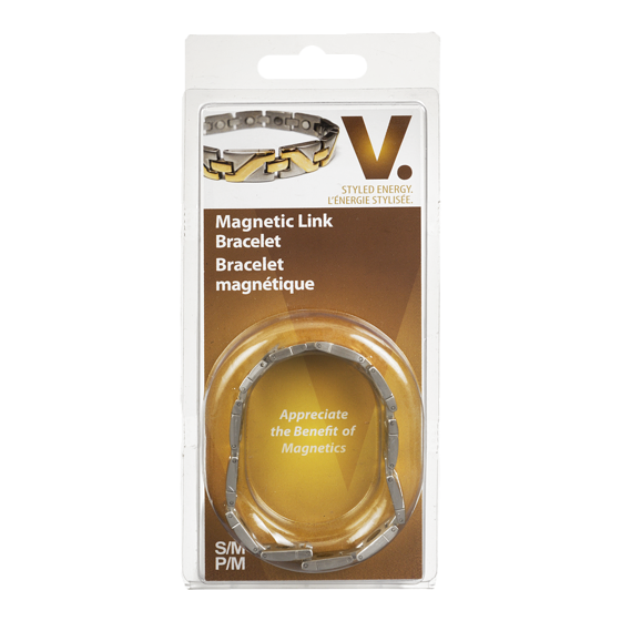 PharmaSystems Two Tone Magnetic Link Bracelet, S/M 1 ea, $37.99/1ea