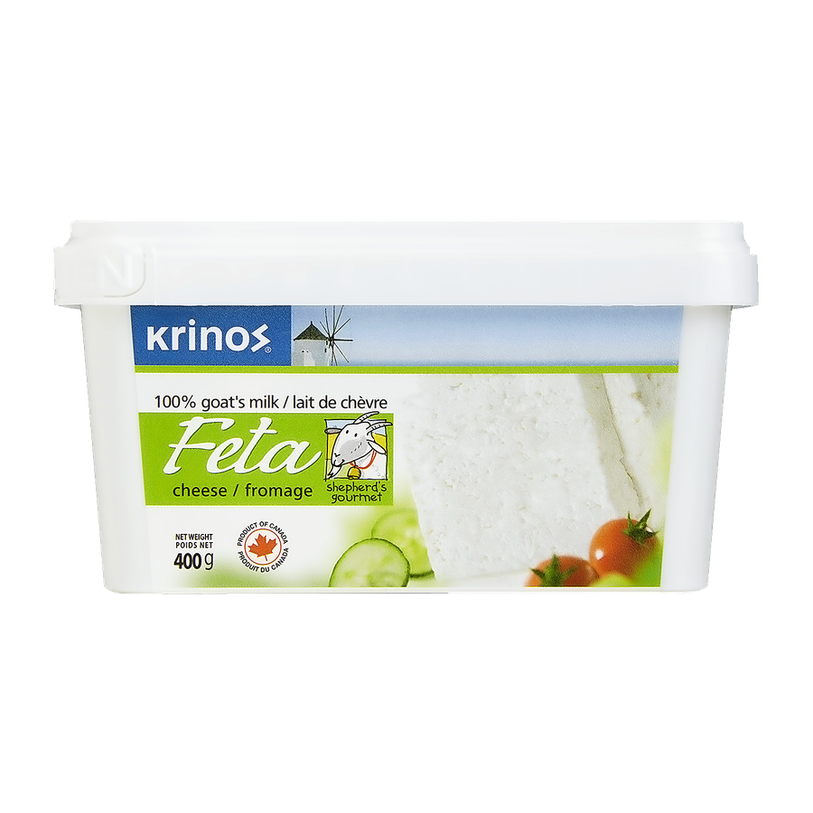 ちーずぐらたん Krinos Goat's Milk Feta Cheese - 400 g | Wholesale Club