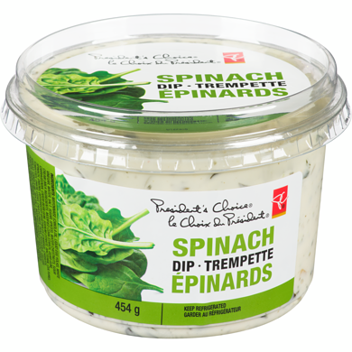 le Choix du Président Trempette Aux Épinards 454 g, 1,32 $/100g