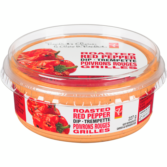 President's Choice Roasted Red Pepper Dip 227 g, $1.76/100g