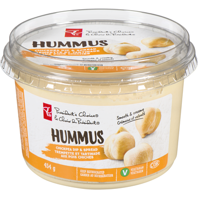 le Choix du Président Trempette Et Tartinade Aux Pois Chiches Hummus 454 g, 1,32 $/100g