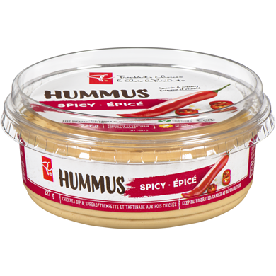 President's Choice Spicy Hummus 227 g, $1.76/100g