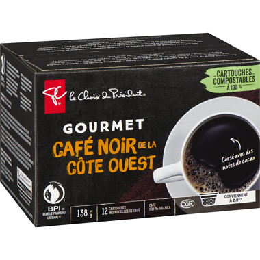 dosettes de cafe noir gourmet de la cote ouest pc pc ca dosettes de cafe noir gourmet de la