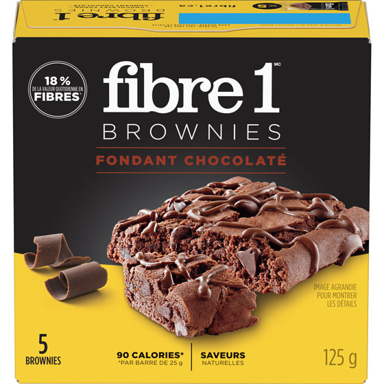 Fibre 1 Brownies fondant chocolaté 125 g, 3,00 $/100g