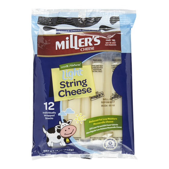 Miller Cheese, String Light 340 g, $5.59/100g