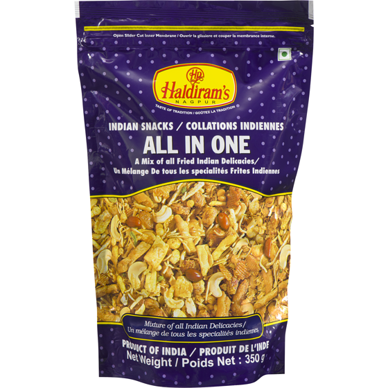 Haldiram All In One 350 g, $1.14/100g