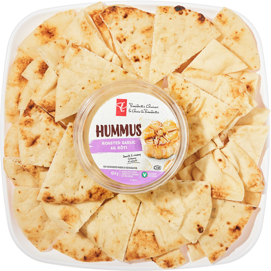 null Garlic Hummus and Nann Bread Tray 811 g