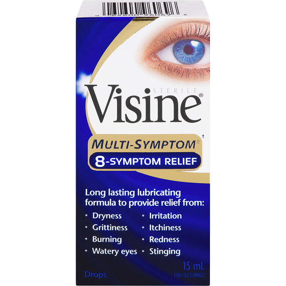 Visine Multi-Symptom Drops for Irritated Eyes 15 ml, $83.27/100ml