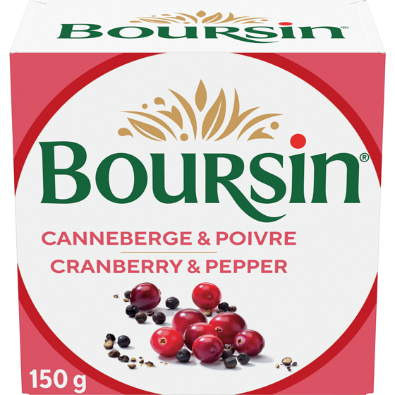 Boursin Canneberges et poivre 150 g, 4,99Â $/100g