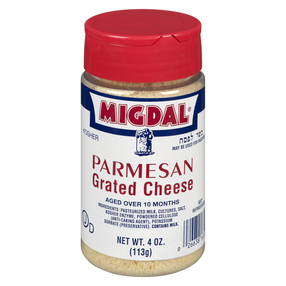 Migdal Parmesan râpé casher 113 g, 9,73 $/100g