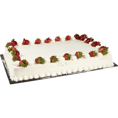 Full Slab Strawberry Cake (Minimum 48 Hours Notice Required