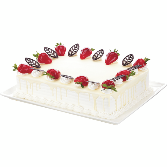 strawberry cake　1110 Strawberry Shortcake, Quarter Slab (Minimum 48 Hours Notice
