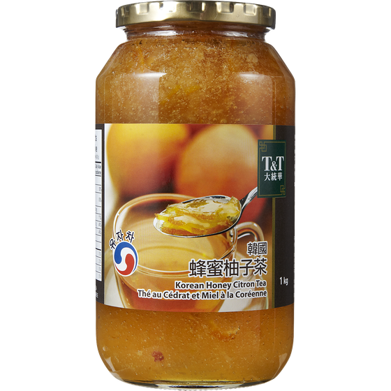 T&T Préparation pour thé au cédrat et au miel à la coréenne 1 l, 0,85 $/100ml
