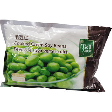 T&T Frozen Cooked Soy Beans 454 g, $0.66/100g