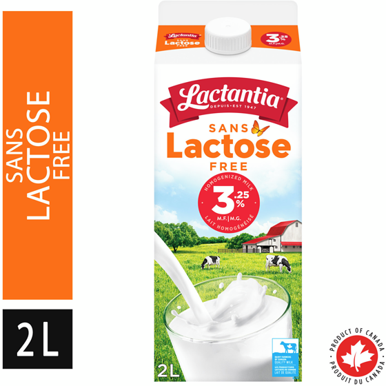Lactantia Lactose Free Milk Homo 2 l, $0.35/100ml
