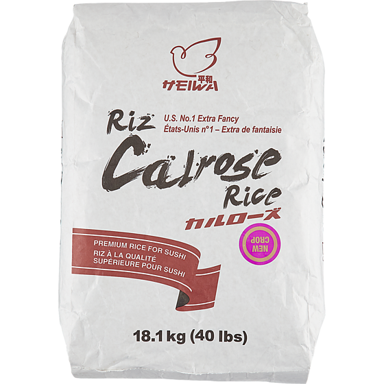 Heiwa Calrose Sushi Rice 18.1 kg, $0.22/100g
