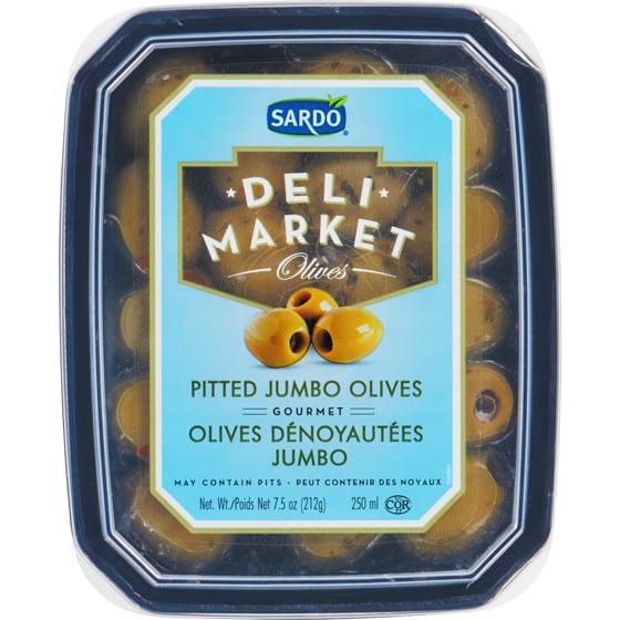 Sardo Jumbo Pitted Green Olives 250 ml, $1.80/100ml
