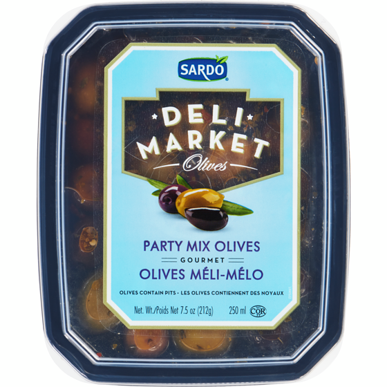 Sardo Olives Méli-Mélo 250 ml, 1,92 $/100ml