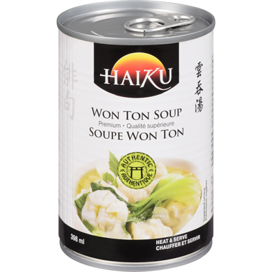 Haiku Won Ton Soup 398 ml, $1.25/100ml