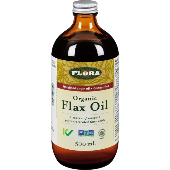 Flora Organic Flax Oil 500 ml, $4.00/100ml