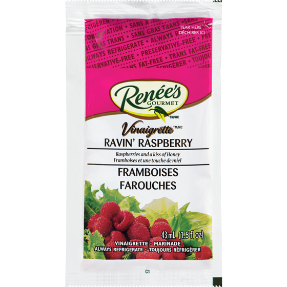 Renees Rasberry Ravin Dressing 42 g, $1.31/100g