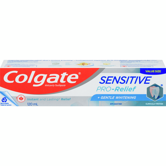 Colgate Toothpaste, Sensitive Pro-Relief + Gentle Whitening  120 ml, $6.66/100ml