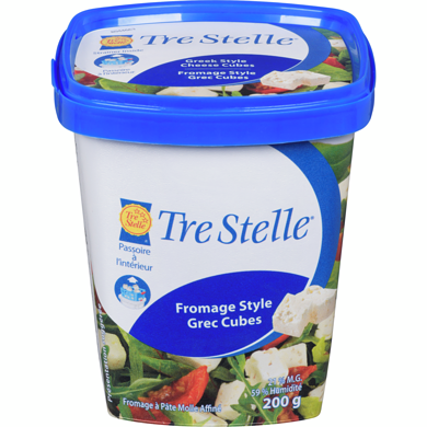Tre Stelle Feta en cubes 200 g, 4,50 $/100g
