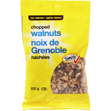 No Name Chopped Walnuts 100 g, $4.50/100g