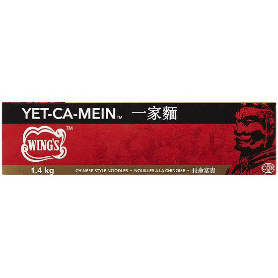 Wing's Pasta, Yet-Ca-Mein Chinese Style Noodles      1.4 kg, $0.43/100g