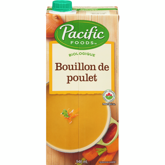 Pacific Bouillon biologique de poulet 946 ml, 0,79 $/100ml