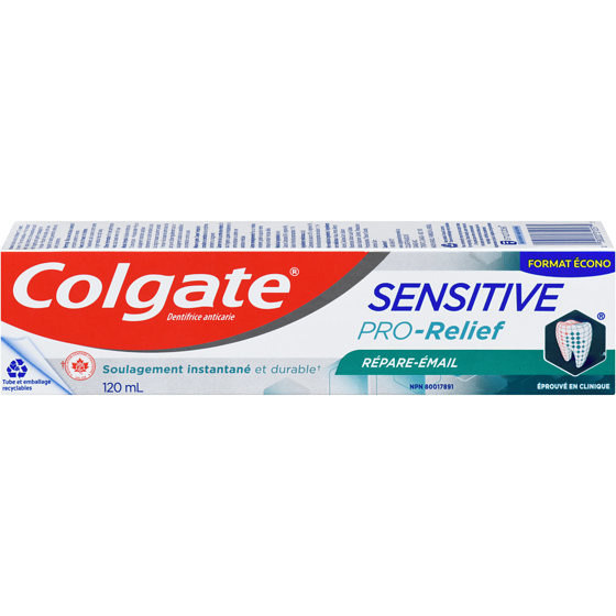Colgate Dentifrice Sensitive Pro-Relief Répare-Émail 120 ml, 5,00 $/100ml