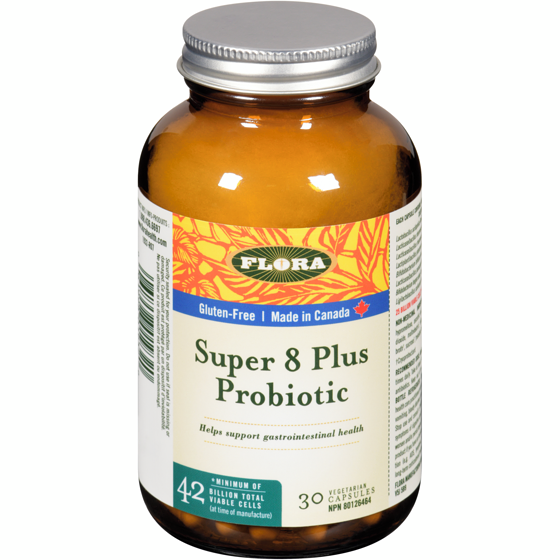 Flora 8 Plus Probiotic 30 Vegetarian Capsules 30 ea, $0.90/1ea