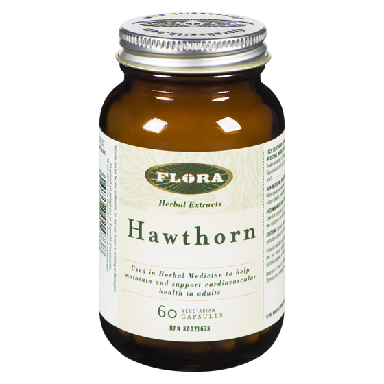 Flora Hawthorn 60 Vegetarian Capsules 60 ea, $0.25/1ea