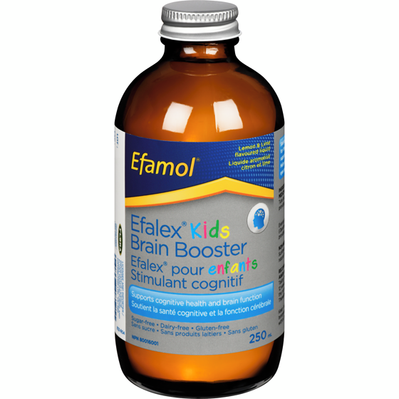 Efamol Kids Brain Booster Lemon and Lime Flavoured Liquid 250 ml, $18.40/100ml