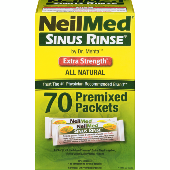 NeilMed Premixed Packets 70 ea, $0.34/1ea
